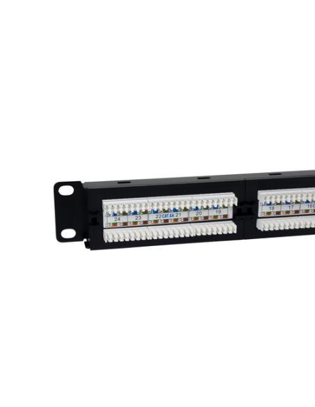 Phasak Panel de transferencia 19" 24P Cat.6A UTP RJ45 DUAL 1U - PU 2421