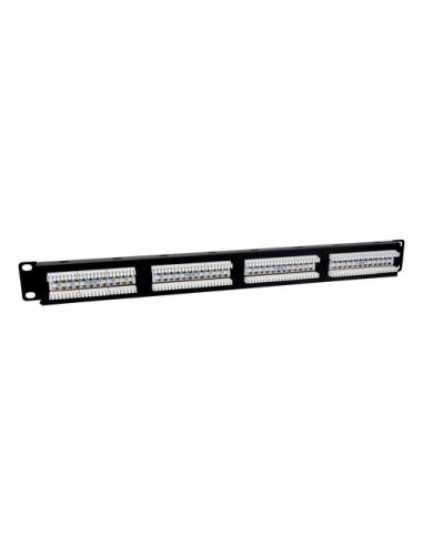 Phasak Panel de transferencia 19" 24P Cat.6A UTP RJ45 DUAL 1U - PU 2421