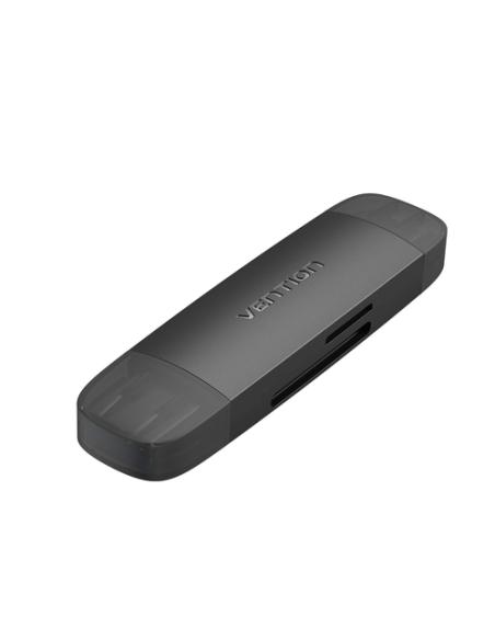 Vention Lector de Tarjetas Externo CLKB0/ USB 3.0 y USB Tipo-C
