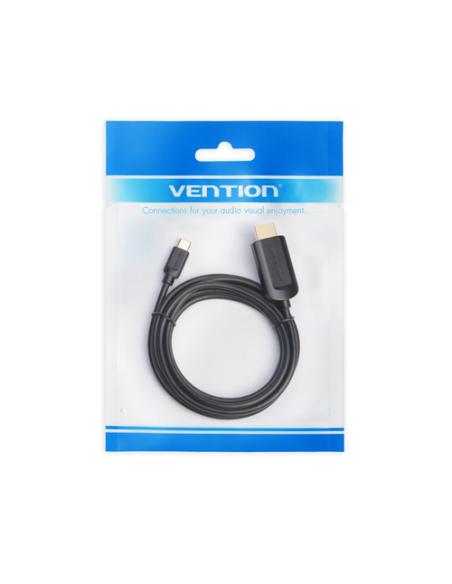 Vention Cable Conversor HDMI 1.4 4K CGUBG/ USB Tipo-C Macho - HDMI Macho/ 1.5m/ Negro