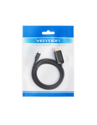 Vention Cable Conversor HDMI 1.4 4K CGUBH/ USB Tipo-C Macho - HDMI Macho/ 2m/ Negro