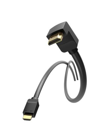 Vention Cable HDMI 2.0 4K Acodado AAQBH/ HDMI Macho - HDMI Macho/ 2m/ Negro