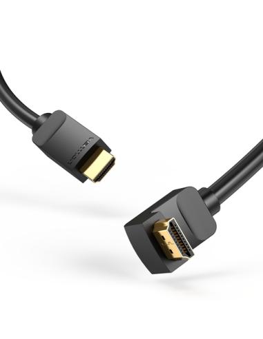 Vention Cable HDMI 2.0 4K Acodado AAQBH/ HDMI Macho - HDMI Macho/ 2m/ Negro