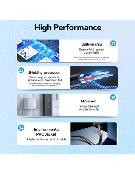 Vention Hub USB 3.0 CHLBD/ 4xUSB/ 50cm