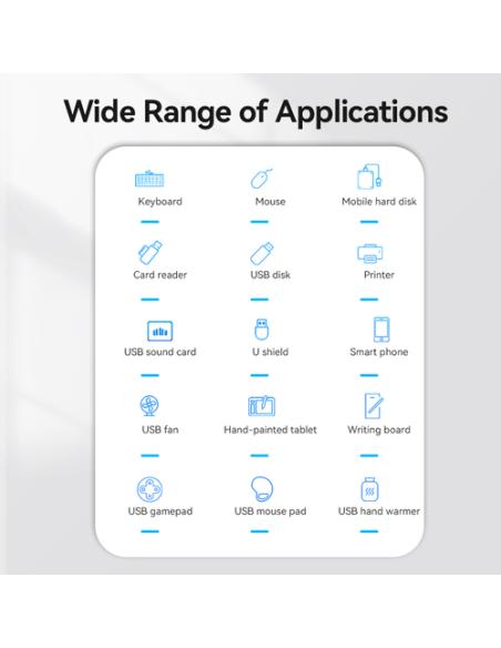 Vention Hub USB 3.0 CHLBD/ 4xUSB/ 50cm