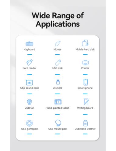 Vention Hub USB 3.0 CHLBD/ 4xUSB/ 50cm