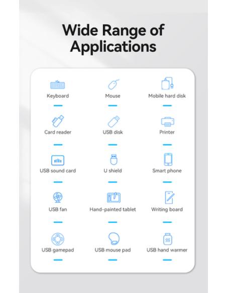 Vention Hub USB 3.0 CHLBD/ 4xUSB/ 50cm