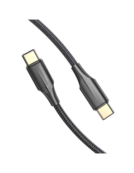 Vention Cable USB 2.0 Tipo-C 3A TAUBH/ USB Tipo-C Macho - USB Tipo-C Macho/ 2m/ Negro