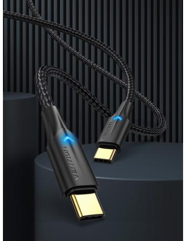 Vention Cable USB 2.0 Tipo-C 3A TAUBH/ USB Tipo-C Macho - USB Tipo-C Macho/ 2m/ Negro