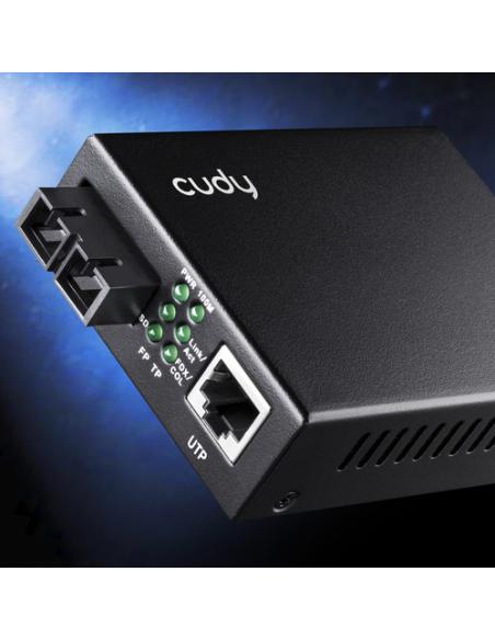 Cudy MC100SA-20 convertidor de medio 100 Mbit/s 1310 nm Monomodo Negro