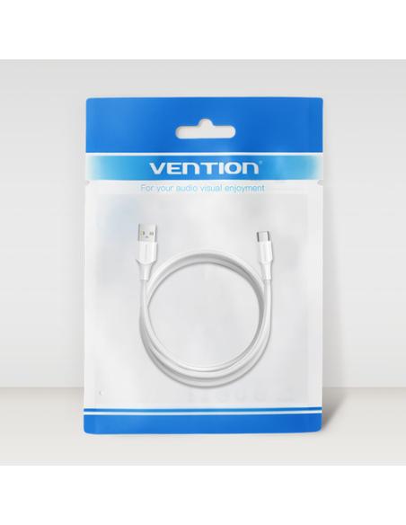 Vention Cable USB 2.0 3A CTHWF/ USB Tipo-C Macho - USB Macho/ 1m/ Blanco