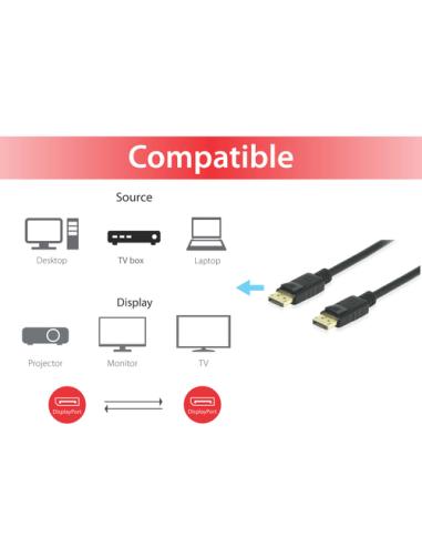 Equip 119256 Cable DisplayPort 1.4, 10 m, 8K/60 Hz