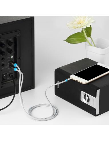 Vention Cable Estéreo BCFBI/ Jack 3.5 Macho - 2x RCA Macho/ 3m/ Negro