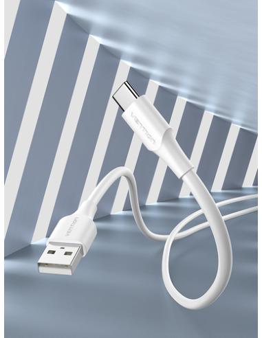 Vention Cable USB 2.0 3A CTHWG/ USB Tipo-C Macho - USB Macho/ 1.5m/ Blanco