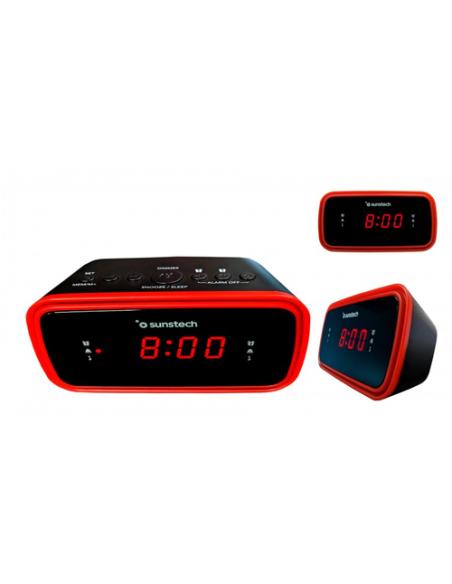Sunstech FRD60 Reloj Negro, Rojo