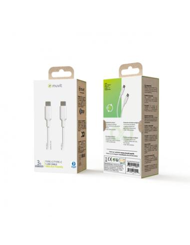 Muvit MCUSC0008 cable USB 1,2 m USB C Blanco