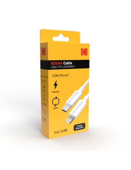 Kodak 30425989 cable de conector Lightning 1 m Blanco