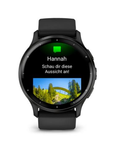 Garmin Venu 3 3,56 cm (1.4") AMOLED 45 mm Digital 454 x 454 Pixeles Pantalla táctil Negro Wifi GPS (satélite)