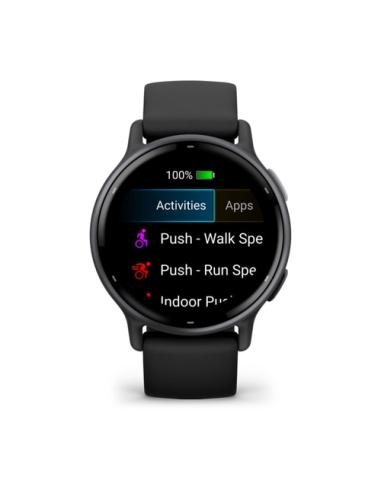 Garmin Vivoactive 5 3,05 cm (1.2") AMOLED 42 mm Digital 390 x 390 Pixeles Pantalla táctil Negro Wifi GPS (satélite)