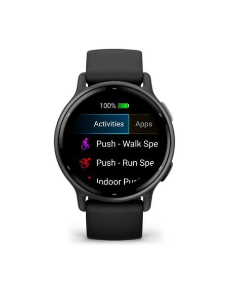 Garmin Vivoactive 5 3,05 cm (1.2") AMOLED 42 mm Digital 390 x 390 Pixeles Pantalla táctil Negro Wifi GPS (satélite)
