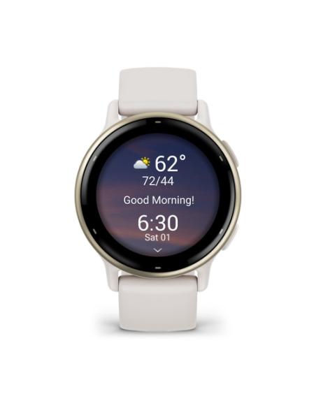Garmin Vivoactive 5 3,05 cm (1.2") AMOLED 42 mm Digital 390 x 390 Pixeles Pantalla táctil Blanco Wifi GPS (satélite)