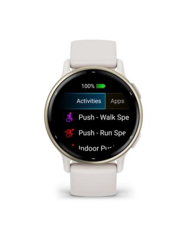 Garmin Vivoactive 5 3,05 cm (1.2") AMOLED 42 mm Digital 390 x 390 Pixeles Pantalla táctil Blanco Wifi GPS (satélite)