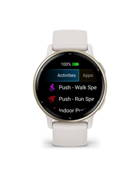 Garmin Vivoactive 5 3,05 cm (1.2") AMOLED 42 mm Digital 390 x 390 Pixeles Pantalla táctil Blanco Wifi GPS (satélite)