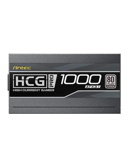 Antec HIGH CURRENT GAMER HCG1000 PRO Platinum ATX 3.1 unidad de fuente de alimentación 1000 W 20+4 pin ATX Negro