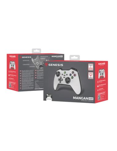 GENESIS Mangan 400 Blanco Bluetooth Gamepad Analógico/Digital Android, MAC, Nintendo Switch, PC, iOS