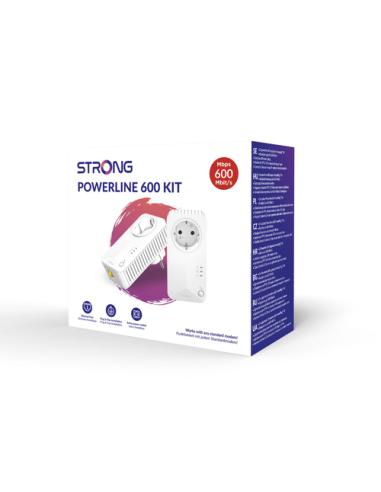 Strong Powerline 600 Duo 600 Mbit/s Ethernet Blanco 2 pieza(s)