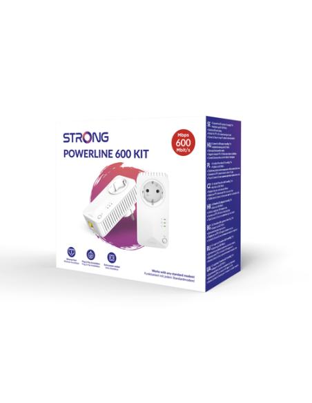 Strong Powerline 600 Duo 600 Mbit/s Ethernet Blanco 2 pieza(s)