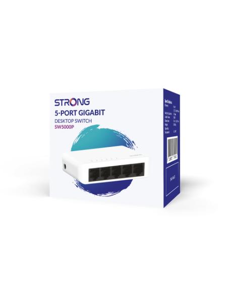 Strong SW5000P switch Gigabit Ethernet (10/100/1000) Blanco