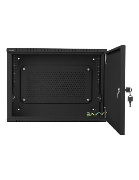Lanberg WAF1-5203-04-00B armario rack 4U Bastidor de pared Negro