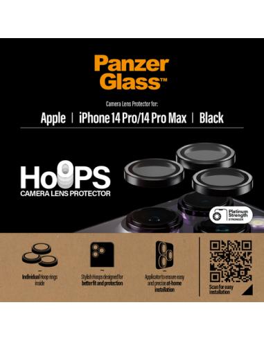 PanzerGlass ® Hoops® Camera Lens Protector Black iPhone 14 Pro | 14 Pro Max Protector de pantalla Apple 1 pieza(s)