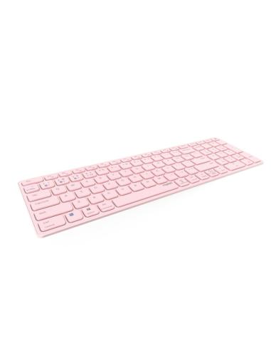Rapoo E9700M teclado Oficina RF Wireless + Bluetooth QWERTY Inglés internacional Rosa