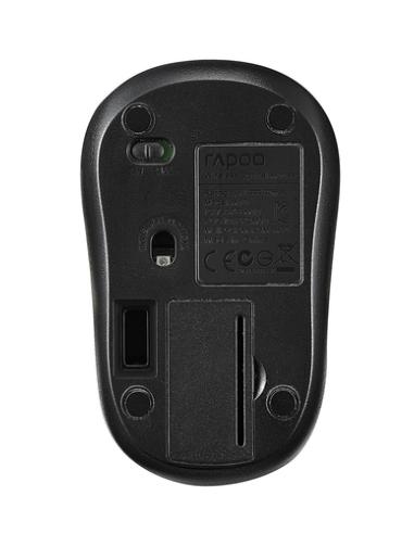 Rapoo M10 Plus ratón Oficina Ambidextro RF inalámbrico Óptico 1000 DPI