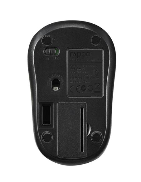 Rapoo M10 Plus ratón Oficina Ambidextro RF inalámbrico Óptico 1000 DPI