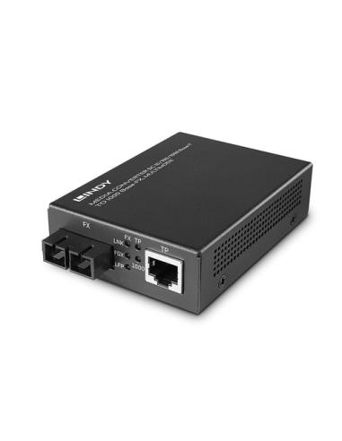 Lindy 25119 convertidor de medio 850 nm Multimodo Negro