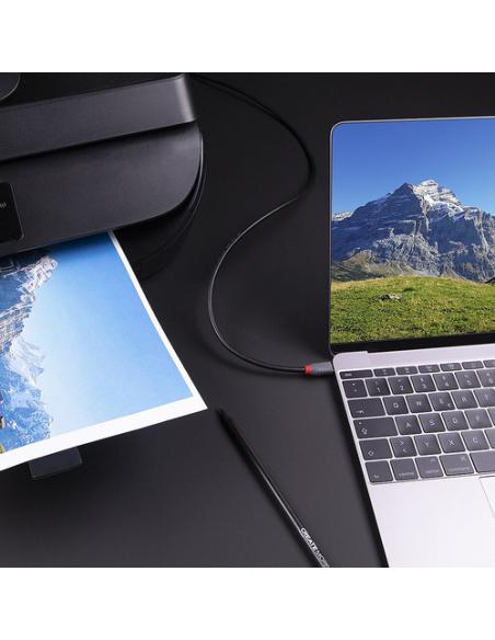 Lindy 36666 cable USB USB 3.2 Gen 1 (3.1 Gen 1) 1 m USB C USB B Negro