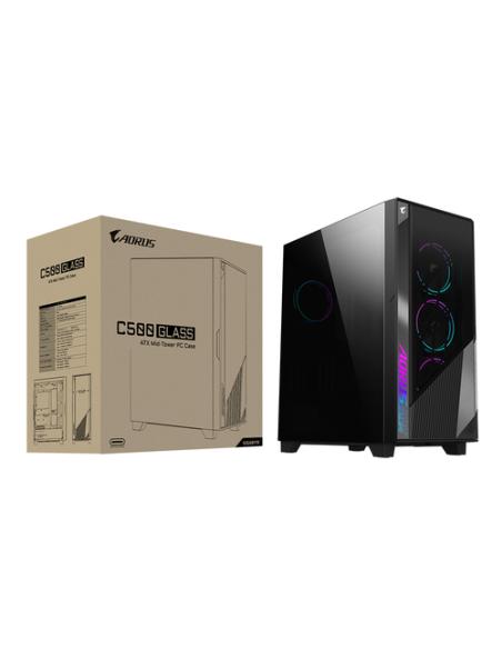 GIGABYTE GB-AC500G ST carcasa de ordenador Midi Tower Negro