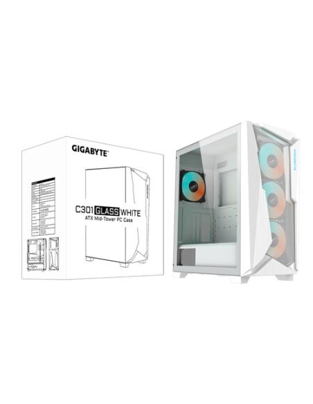 GIGABYTE C301GW carcasa de ordenador Midi Tower Blanco