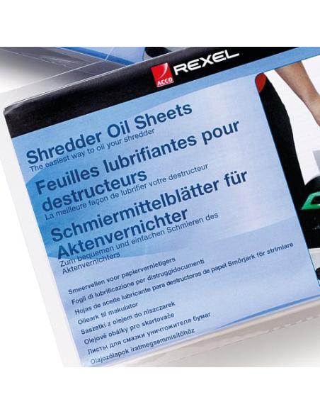 Rexel Láminas lubricantes para destructora (20)
