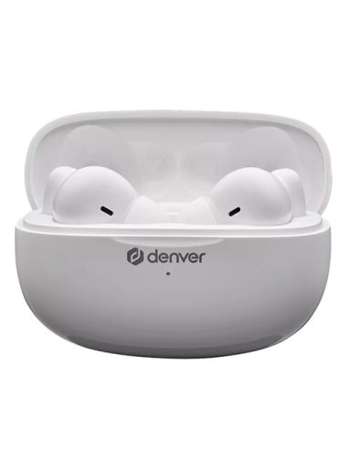 Denver TWE-49ENC auricular y casco Auriculares True Wireless Stereo (TWS) Dentro de oído Llamadas/Música Bluetooth Blanco