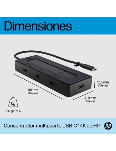 HP Concentrador multipuerto USB-C 4K de