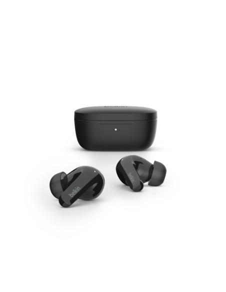 Belkin SOUNDFORM Flow Auriculares Inalámbrico Dentro de oído Llamadas/Música USB Tipo C Bluetooth Negro