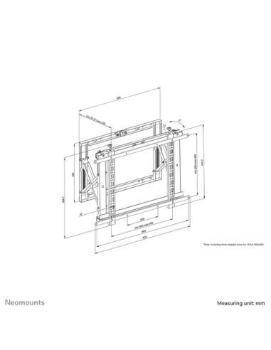 Neomounts WL95-800BL1 Soporte de pared para videowall 42-70" - Pop-out - máx 35 kg