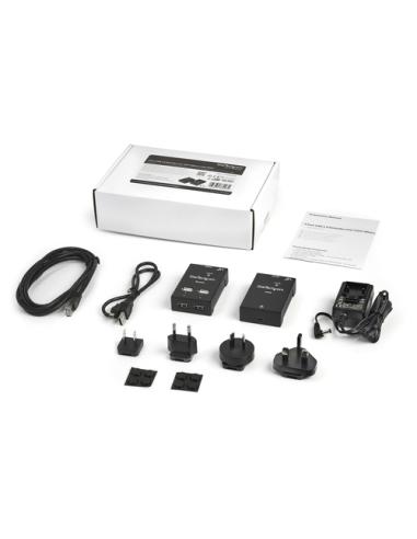 StarTech.com Extensor Alargador USB 2.0 de 4 Puertos por Cable Cat5 o Cat6 - Extensor Compacto USB 2.0 por Ethernet - Hasta 40 M