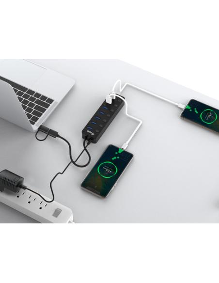 Equip 128965 hub de interfaz USB 3.2 Gen 1 (3.1 Gen 1) Type-A 5000 Mbit/s Negro