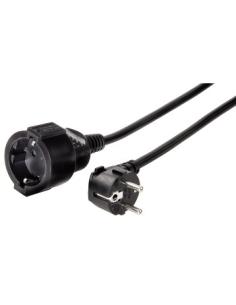 Hama | Cable alargador Schucko de 2m, con protección para niños, Color Negro 2