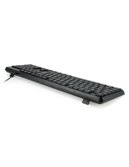 Equip 245210 teclado Oficina USB QWERTZ Alemán Negro